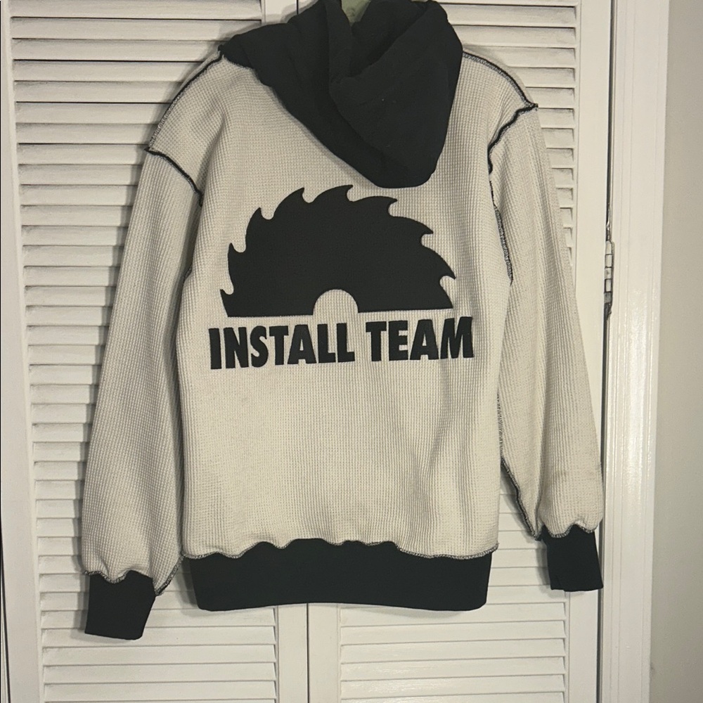 New York sunshine 🌞 install team thermal cream Crewneck Sweater